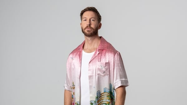 Calvin Harris poses for a promotional photo