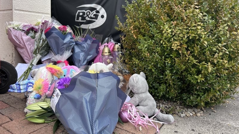 Locals have left flowers, teddy bears, candles and cards outside of the home
