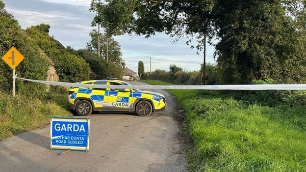 The scene remains sealed off in the Drumgowna area of Co Louth