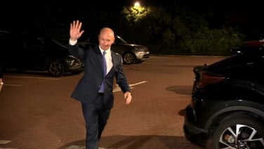 Jim Gavin arrives at Virgin Media for Presidential Election debate