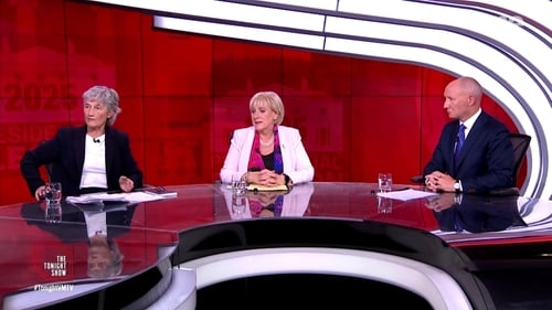 The three candidates took part in tonight's Virgin Media presidential debate