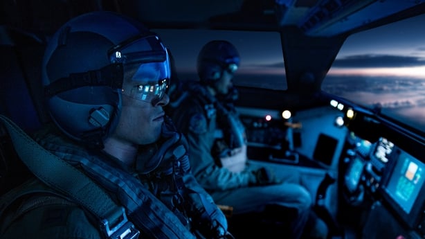 A House of Dynamite - (Featured) Kyle Allen as Captain Jon Zimmer. Photo by Eros Hoagland. © 2025 Netflix, Inc.