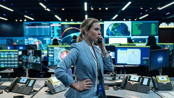 A House of Dynamite. Rebecca Ferguson as Captain Olivia Walker in A House of Dynamite. Cr. Eros Hoagland/Netflix © 2025.