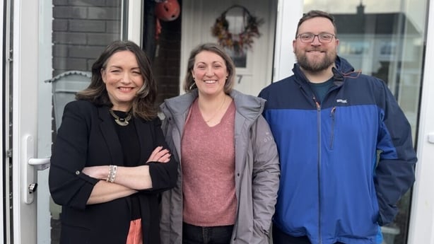 Laura and Mark O'Neill with Deirdre Coleman on Home Rescue: The Big Fix