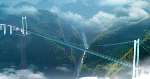 World's Highest Bridge opens in China show image