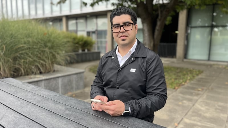 Sayed Farid Sanai, who left the capital Kabul and came to live in Ireland in 2019, described the move as very 'dark'
