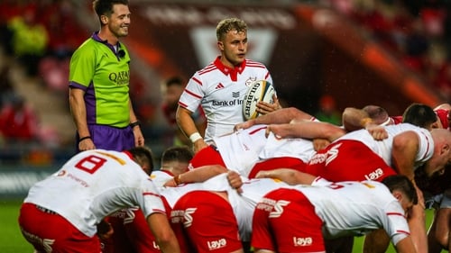 Craig Casey captained Munster for the first time on Saturday