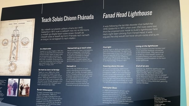 Information board at Fanad Lighthouse