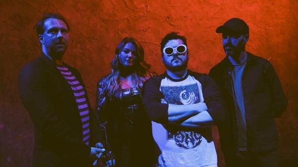 Landscape shot of Galway band In Athens