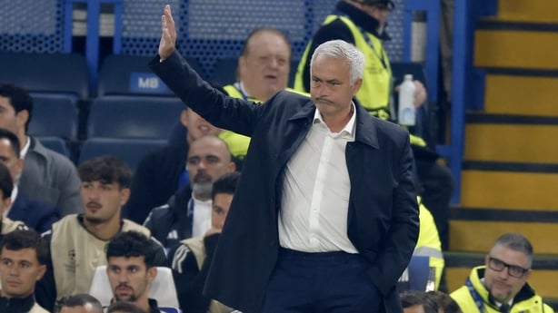 LONDON, ENGLAND - SEPTEMBER 30: Jose Mourinho Head Coach of SL Benfica on the side line during the UEFA Champions League 2025/26 League Phase MD2 match between Chelsea FC and SL Benfica at Stamford Bridge on September 30, 2025 in London, England. (Photo by Nigel French/Sportsphoto/Allstar via Getty