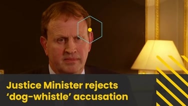 Prime Time: Justice Minister rejects ‘dog-whistle’ accusation