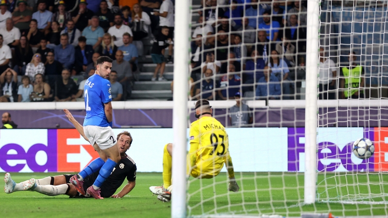 Harry Kane scores Bayern Munich's fourth in Limassol, Cyprus