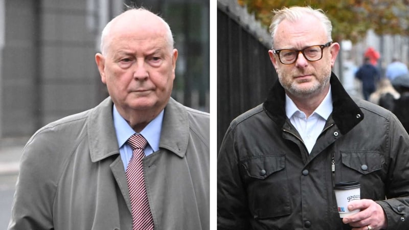 Frank Hugh Cushnahan faces two charges (L) and Ian George Coulter has been charged with five offences