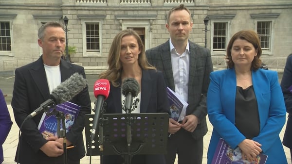 The Social Democrats party at the launch of their alternative budget