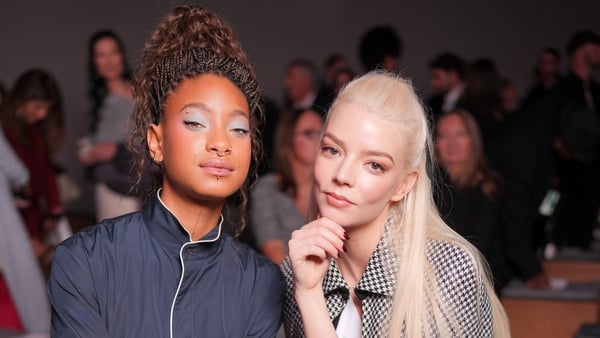 Willow Smith, Anya Taylor-Joy at the Christian Dior fashion show as part of Spring/Summer 2026 Paris Fashion Week held at Les Tuileries on October 01, 2025 in Paris, France. (Photo by Swan Gallet/WWD via Getty Images)