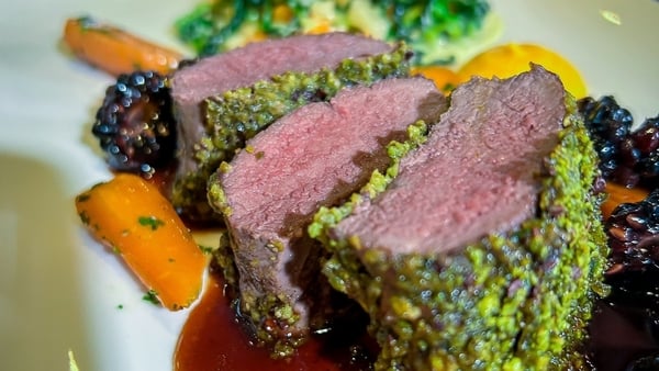 crusted venison