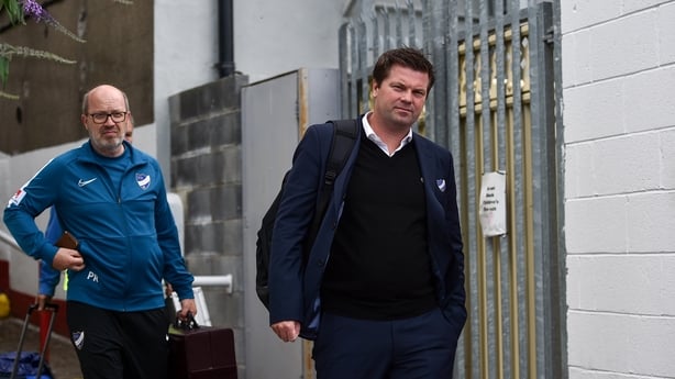 IFK Norrköping manager Jens Gustafsson arrives ahead of the UEFA Europa League First Qualifying Round 1st Leg match between St Patrick's Athletic and IFK Norrköping at Richmond Park in Inchicore, Dublin.