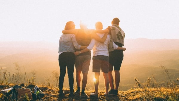 group of friends outdoors