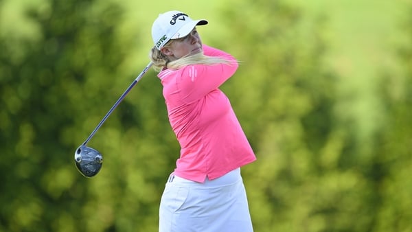 ROGERS, ARKANSAS - SEPTEMBER 19: Stephanie Meadow of Northern Ireland plays her shot from the fifth tee during the first round of the Walmart NW Arkansas Championship presented by P&G at Pinnacle Country Club on September 19, 2025 in Rogers, Arkansas. (Ph