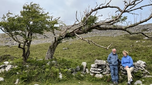 Cilian Roden and Moya Cannon in The Burren