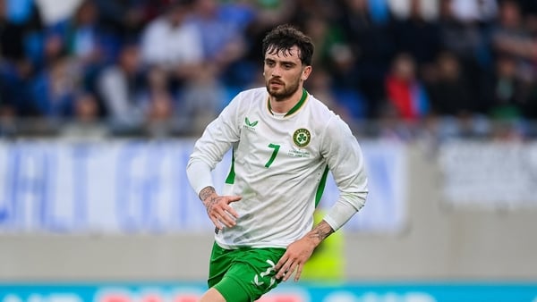 10 June 2025; Troy Parrott of Republic of Ireland during the international friendly match between Luxembourg and Republic of Ireland at Stade de Luxembourg in Luxembourg. Photo by Stephen McCarthy/Sportsfile