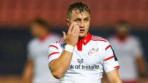 27 September 2025; Craig Casey of Munster during the United Rugby Championship match between Scarlets and Munster at Parc Y Scarlets in Llanelli, Wales. Photo by Gruff Thomas/Sportsfile