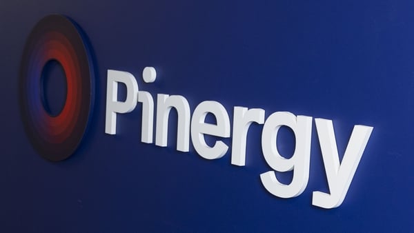Pinergy logo on a blue background