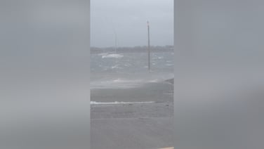 Storm Amy hits Oranmore, County Galway
