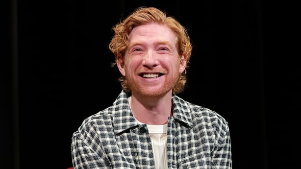 Domhnall Gleeson speaks onstage during SAG-AFTRA Foundation Conversations - The Paper Screening and Conversation at SAG-AFTRA Foundation Robin Williams Center on 2 September, 2025 in New York City