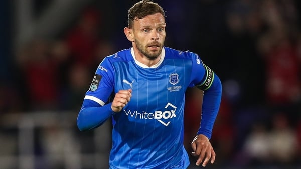 Andy Boyle of Waterford during the SSE Airtricity Men's Premier Division match between Waterford and Sligo Rovers at the Regional Sports Centre in Waterford. Photo by Michael P Ryan/Sportsfile