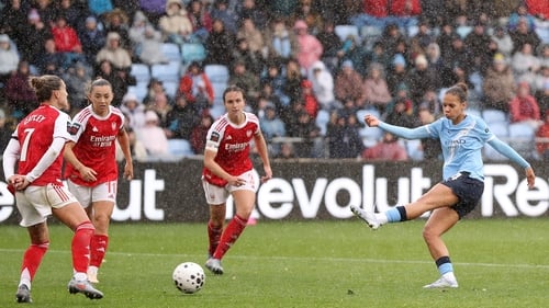 Iman Beney drills home the City winner