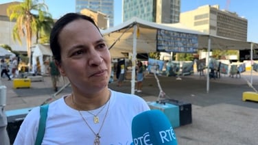 Protesters in Tel Aviv call for end to war in Gaza and return of Israeli hostages