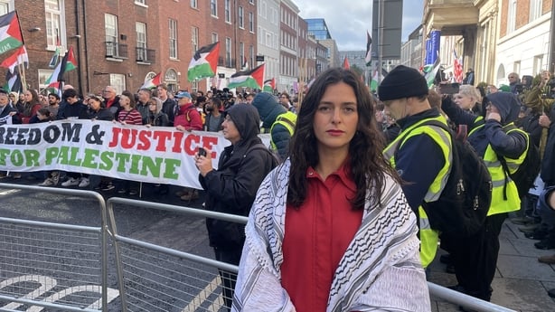 Jenna Almai, whose mother Maureen Almai was part of the Global Sumud Flotilla and has been detained by Israel