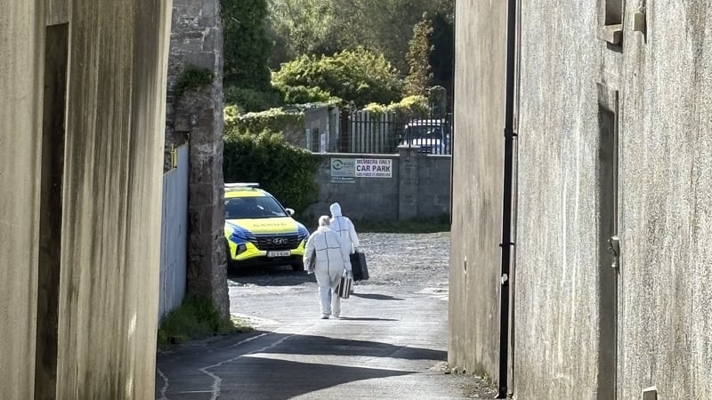 Forensic teams at the scene in Carrick-on-Suir