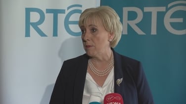 Heather Humphreys addresses media after presidential debate