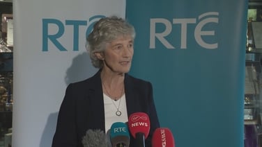 Catherine Connolly addresses media after presidential debate