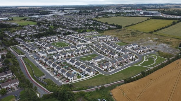 An aeriel view of Oldbridge Manor in Drogheda