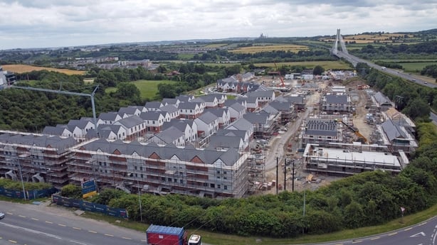 An aeriel view of Gort Mell in Drogheda