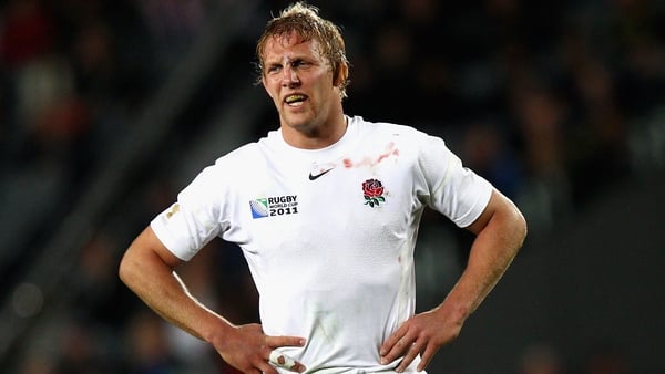Lewis Moody in action for England during the 2011 Rugby World Cup