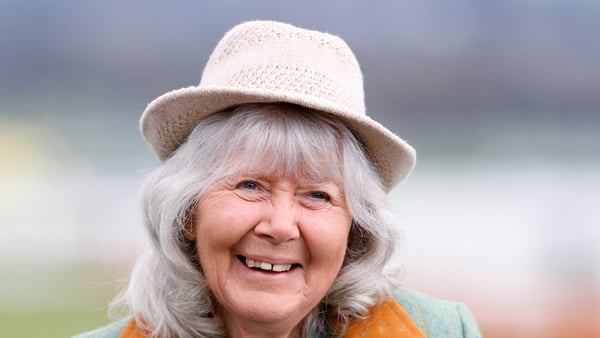 Jilly Cooper attends day 2 'Style Wednesday' of the Cheltenham Festival at Cheltenham Racecourse on 12 March, 2025