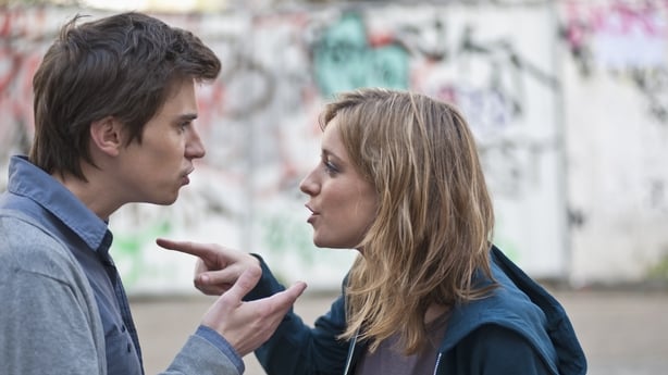 A man and a woman having an argument