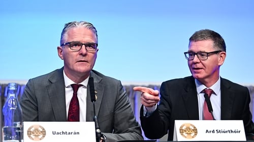 GAA president Jarlath Burns (L) feels there is a reluctance to make major changes to the amateur status