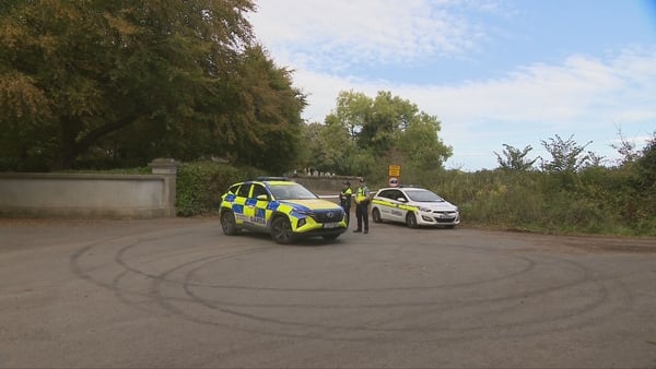 Gardaí at the scene of the incident in Swords in north Dublin