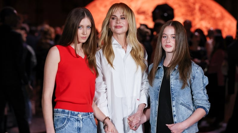 Nicole Kidman - The Babygirl star posed alongside the two daughters she shares with Keith Urban - Sunday Rose, 17, and Faith Margaret, 14