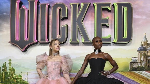 SYDNEY, AUSTRALIA - NOVEMBER 03: Ariana Grande and Cynthia Erivo attend the "Journey Through Oz" Tour to celebrate the Australian premiere of "Wicked" at State Theatre on November 03, 2024 in Sydney, Australia. (Photo by Saverio Marfia/Getty Images)