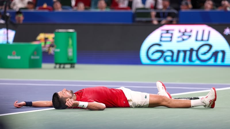Novak Djokovic was checked by medics and allowed to continue