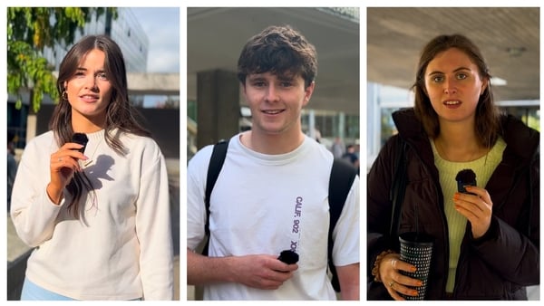 Image shows three UCD students
