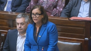 Mary Lou McDonald speaking in the Dáil