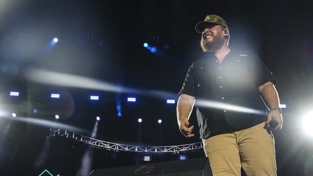 AUSTIN, TEXAS - OCTOBER 03: Luke Combs performs during the Austin City Limits Music Festival at Zilker Park on October 03, 2025 in Austin, Texas. (Photo by Amy E. Price/FilmMagic)