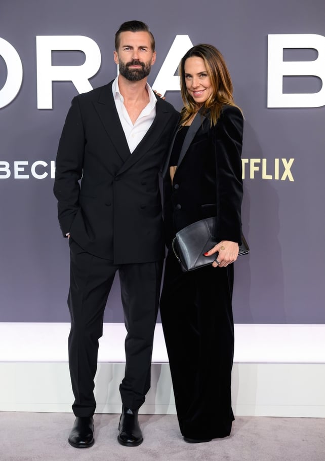 Former Spice Girl with her partner